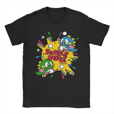 Футболка Bubble Bobble Унисекс 100% Хлопок Смешная Футболка Круглый Вырез Короткий Рукав Топы Идея для Подарка