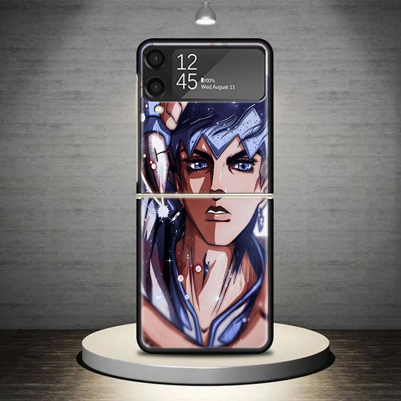 Чехол для телефона JoJo Adventure Рохан Кисибэ для Samsung Galaxy Z Flip 7 6 5 4 3 5G Ударопрочный чехол Z Flip7 Flip6 ZFlip5 Flip3 Flip4