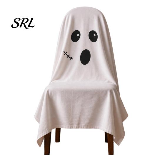 Halloween Ghost Chair Covers Cover, Cute Dining Reusable Quick Setup Party Decorative Slipcover for Holiday Home Decor Furniture Protection