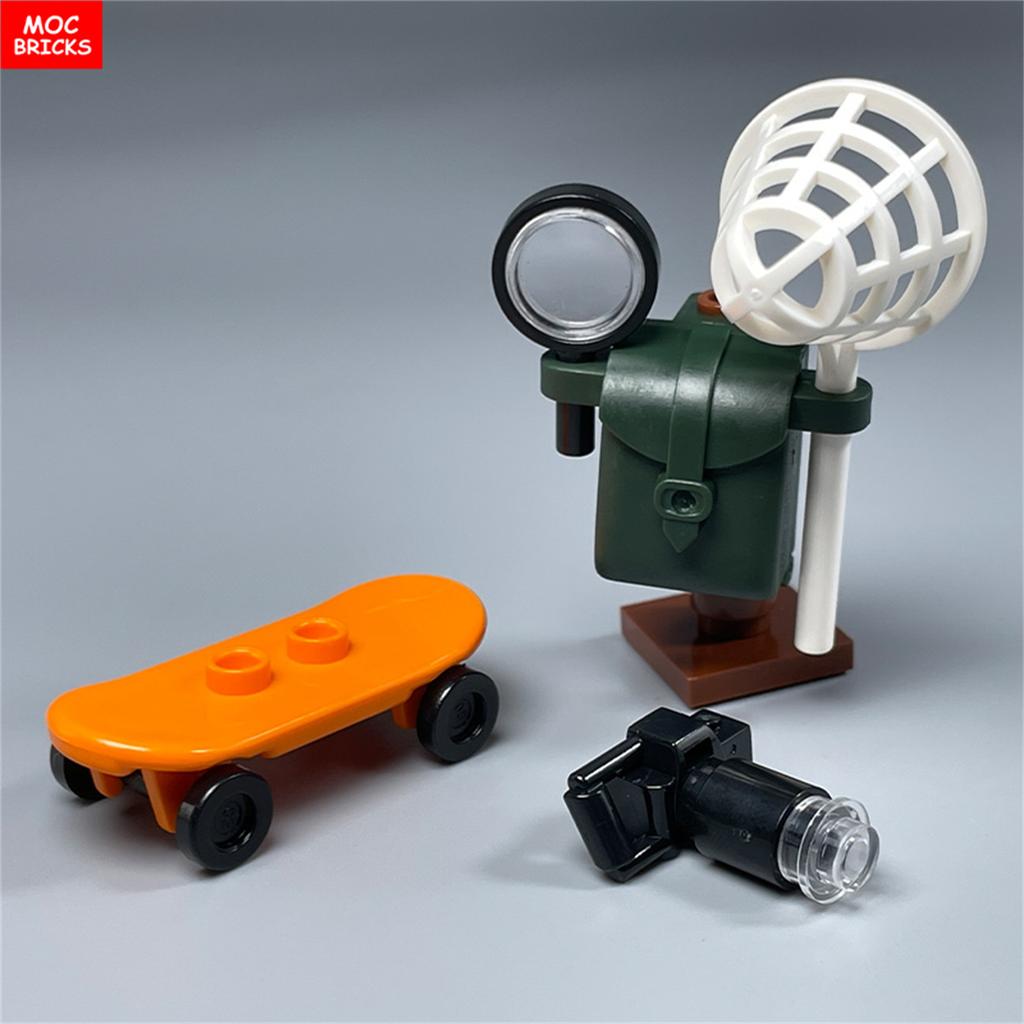 MOC Кубики Поле Овощей Перец Джунгли Озеро Сад Ферма Сцена Растения Сельскохозяйственные Угодья Дом Украшение Строительные Блоки Игрушки для Детей