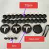 4PCS 25PCS 29PCS 56/57MM For Tesla Model3 /ModelY/2025 Model Y Juniper  Sport Emblem Wheel Center Hub Cap Car Rims Cover Hubcaps