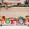Christmas Wooden Table Decorations Santa Claus Snowman Wooden Table Top Decorations for Christmas Home Party