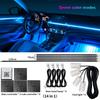 18 In 1 LED Symphony Ambient Lights Car Interior Full Color Streamer RGB 64 Colors Neon Acrylic Strip Decoration Atmosphere Lamp