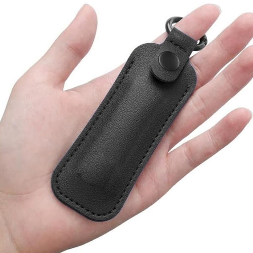 Футляр для USB-накопителей Металлическая защелка Защитный чехол из ПУ-кожи Крепление-брелок Портативный дизайн