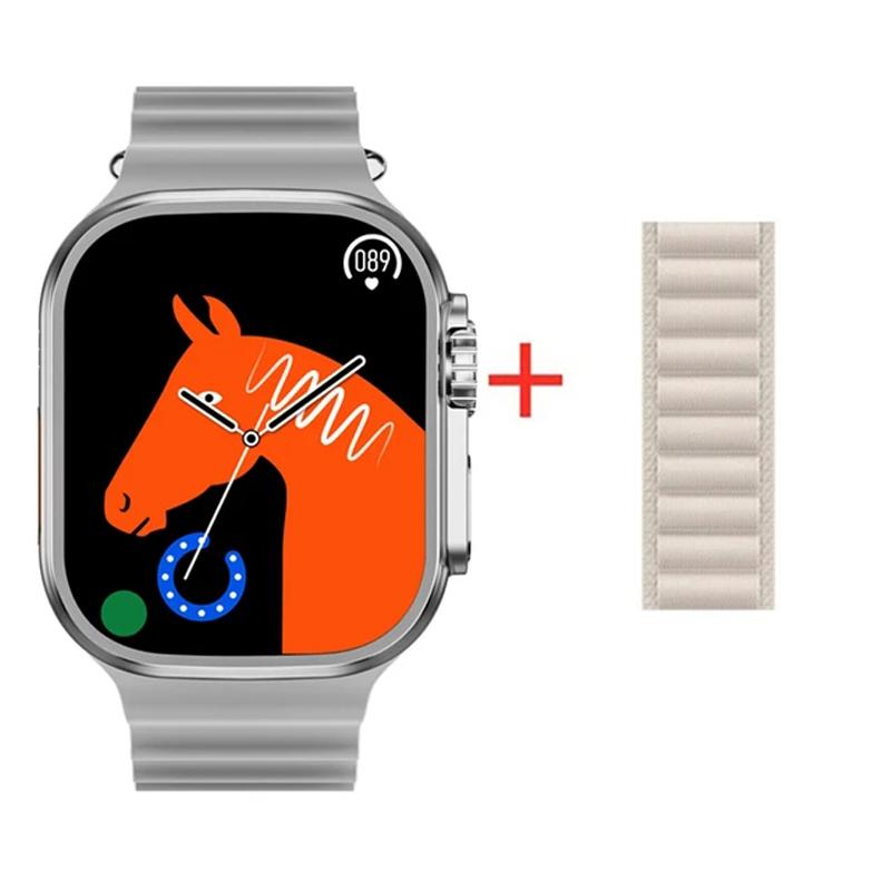 Smart Watch Ultra 8 Men Women Wireless Charging Sport Smartwatch Bluetooth Calls Heart Rate Waterproof For IOS Android Phone