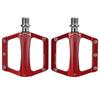 Педали для велосипеда Enlee из алюминиевого сплава с DU подшипником, плоские педали для дорожных и горных велосипедов, красные