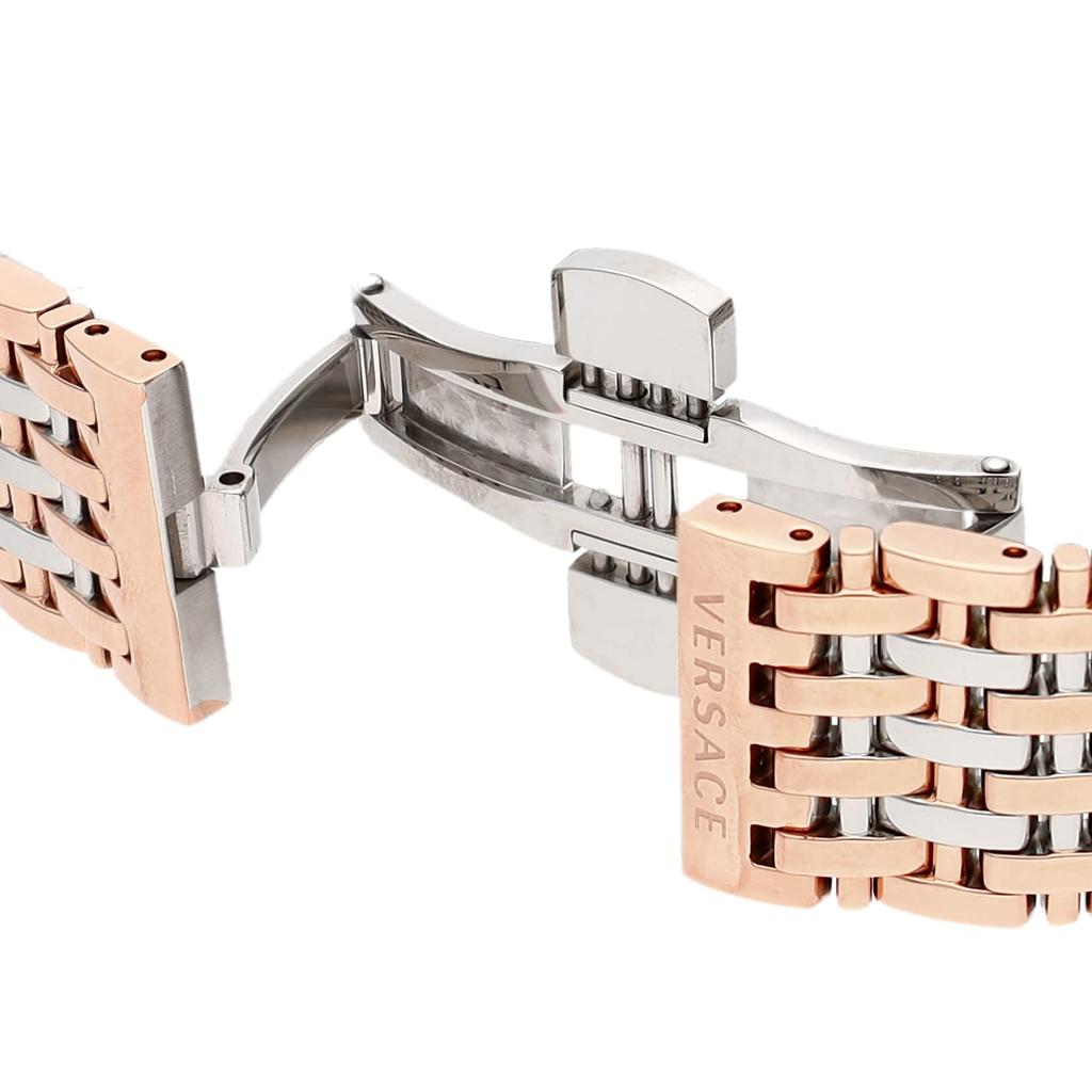 Часы Twist Серебряный циферблат Нержавеющая сталь Сапфировое стекло Кварцевые 36MM Швейцарские часы VELS01019 Золото [Versace] V-TWIST Мужские [Товар]