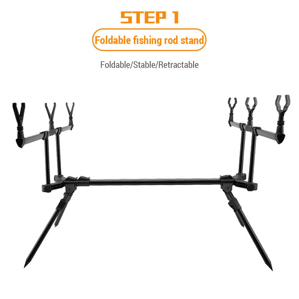 Регулируемая выдвижная подставка для карповой удочки, держатель для удочки, подставка для удочки