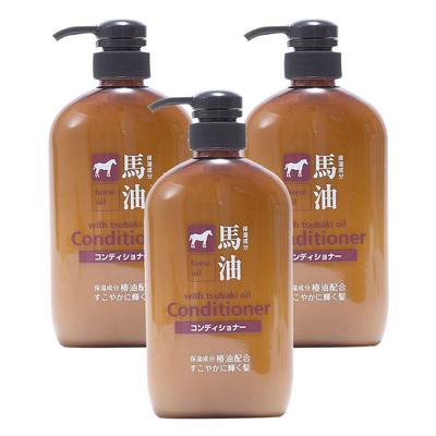 Кондиционер для лошадей Kumano с маслом камелии, 3 упаковки, 600 мл