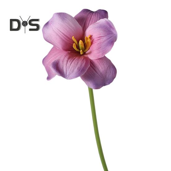 Букет из искусственных тюльпанов Реалистичные лепестки из искусственной кожи с эффектом увядания, гибкие стебли, не требующие ухода, поддельные тюльпаны для домашнего декора