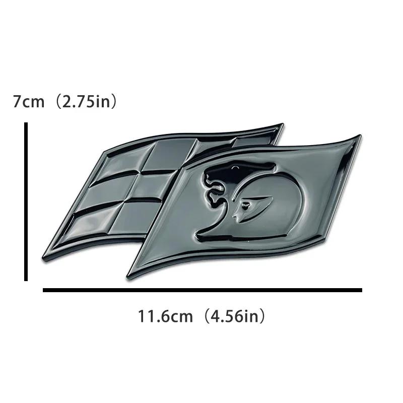 Car Front Grille Emblem Tail Box Metal Bagde Sticker
