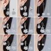 Shiny Earrings Long Ice Flower Exaggerated Temperament Earrings Snowflake Series Earrings Female Fashion Valentine's Day Gift