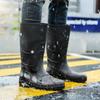 FashionPvc Waterproof Gum Rainy Day Rain Boots for Men Without Lacing Non-slip 2024 Wide Toes Wellies Mud Designer Fashion Man Shoes