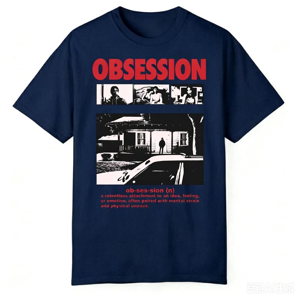 Obsession Movie Gothic Tshirt Unisexs Womens Summer Cotton Clothing Fashion Oversize Shortsleeved Top Unisex Streetwear