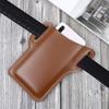 Men's Leather Phone Holster for Belt Outdoor Casual Running Sports Vertical Cell Phone Holder Pouch