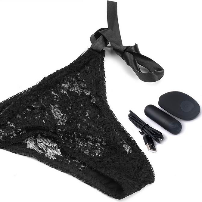 Mini Bullet Design Wearing Massager Vibrator with Remote Control for Ladies Sexy New Underwear Lace Panties Remote Control Eggs