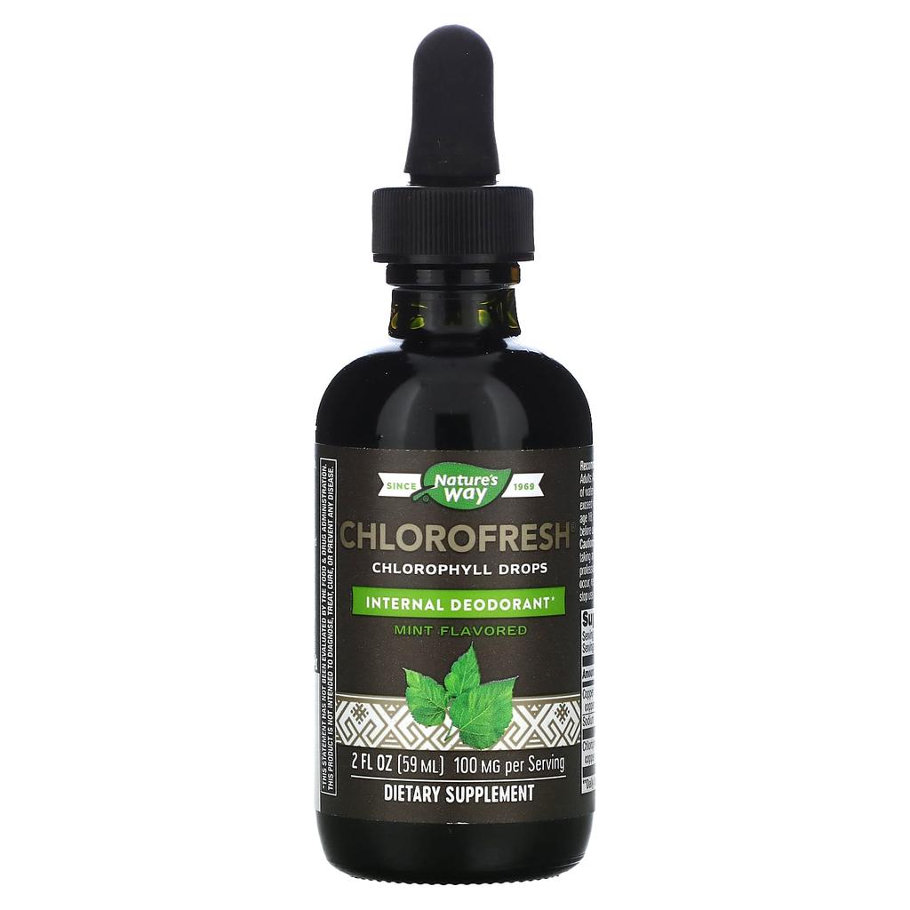 Nature's Way, Chlorfresh, Chlorophyll Drop, Mint Flavor, 2 fl oz (59 ml)