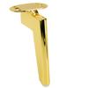 Loft furniture leg, gold chrome, height 15 cm