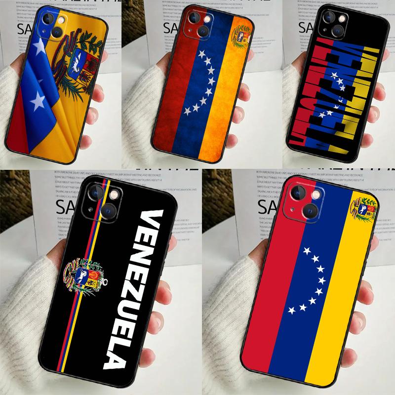 Чехол с изображением флага Венесуэлы и герба для iPhone 14 13 12 11 16 15 Pro Max Mini Cover X XR XS 8 7 14 16 15 Plus Аксессуары