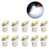 10Pcs T5 B8.5D Led Light Car Dashboard Bulb Cars Interior Lamp