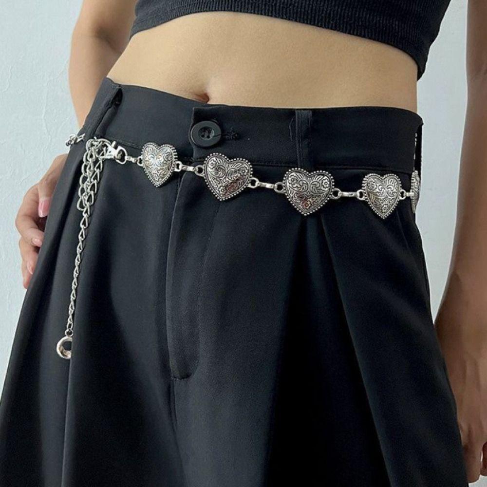 Серебряный Богемный Универсальный Пояс Этнический Стиль Цепочка для Свитера Ретро Поясная Цепочка