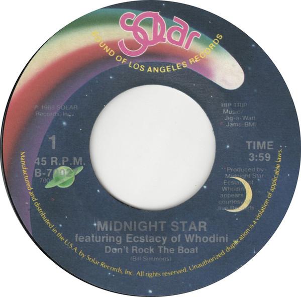 7inch Record MIDNIGHT STAR, ECSTACY OF WHODINI - Don't Rock The Boat B70027 Solar 1988 US Rap & Hip-Hop/R&B Used