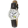 [Citizen Q&Q] Часы Analog Snoopy Водонепроницаемый кожаный ремешок Second Hand Disc P003-304 Женские черные