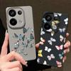 Мягкий силиконовый чехол с рисунком бабочки для Xiaomi 13t Poco X6 M6 Pro Redmi Note 14 13 12 11 10 Pro, противоударный кожаный текстурный однотонный чехол