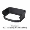 Foam Lined Lens Hood Anti-Glare Lens Cover for Insta360 Luna Ultra Accessories