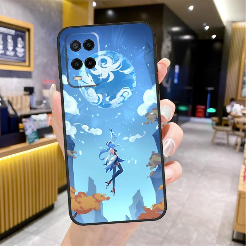 Чехол Ganyu Genshin Impact для Oppo A96 A76 A16 A17 A18 A60 A80 A40 A38 A58 A78 A98 A94 A74 A54 A15 A57 A77 A5 Pro