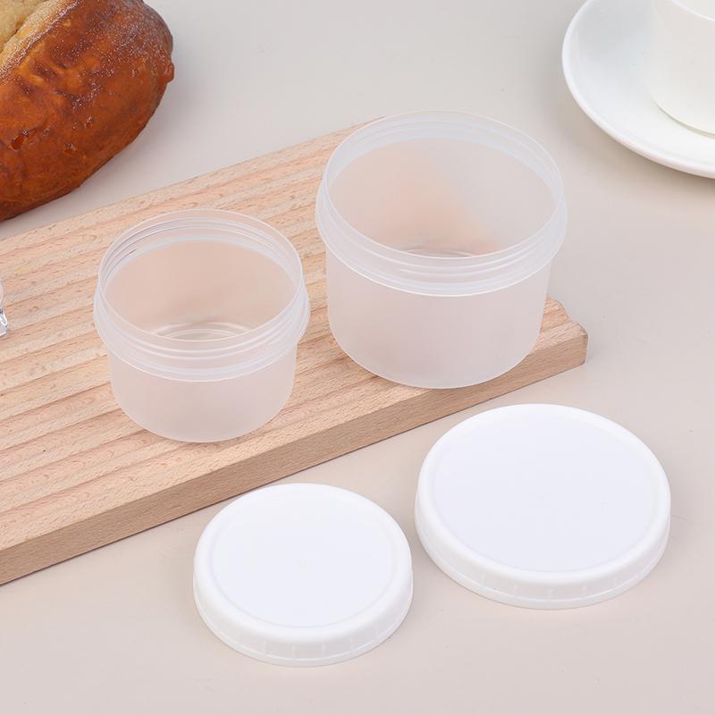 5 шт. многоразовые круглые пластиковые пищевые пустые банки с крышками герметичные свежие коробки портативные контейнеры для хранения мороженого йогурта морозильная камера