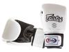 Боксерские перчатки Fairtex из натуральной кожи BGV1 Дышащие Белые 12 унций