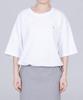 ODD DOT String Crop T-Shirt W_Black