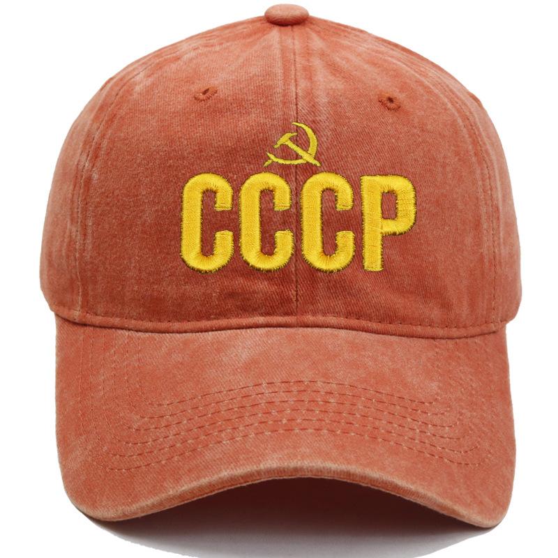 """ CCCP СССР Русский Горячая Распродажа Стиль Бейсболка Унисекс Черный Красный Хлопок Snapback Кепка С Вышивкой Высокое Качество Garros Папина Кепка"""