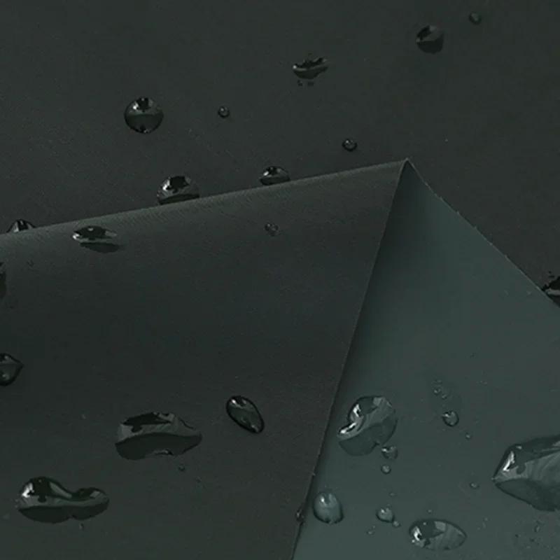 Плотная водонепроницаемая ткань на метры для пошива плащей, пальто, простой тонкой скатерти, текстиль, мягкий, удобный, черный, синий