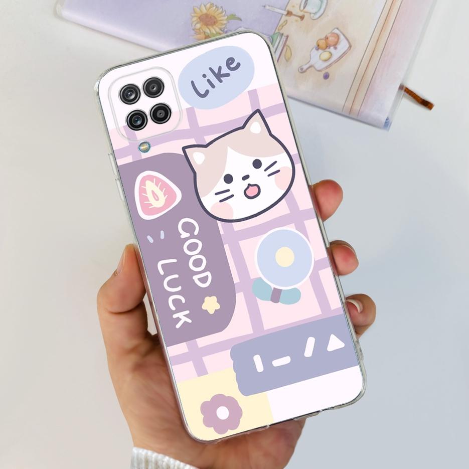 Чехол для Samsung Galaxy A12 F12 M12 Новая Мода Расписная Задняя Крышка Мягкий Силиконовый Чехол для Телефона Для Samsung M12 A 12 GalaxyA12 Корпус