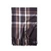 2025 Winter Women's Plaid Tassel Shawl: Medium-Length, Warm Imitation Cashmere Scarf