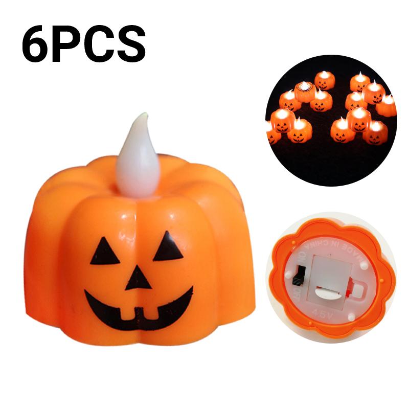 Мерцающие свечи, беспламенные перезаряжаемые светодиодные лампы, солнечные свечи, чайные лампы для спальни, гостиной, дома, бара, украшения на Хэллоуин