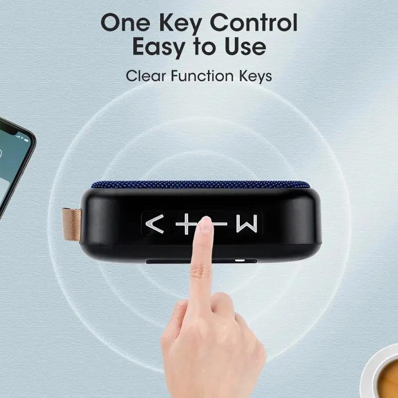 1PCS Wireless Bluetooth Outdoor Speakers, Portable Mini Subwoofer, Plug-in, Small Speakers, Mini Audio for Home Desktop