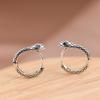 925 Sterling Silver Snake Ring Earrings For Women Luxury Designer Fine Jewelry Accessories