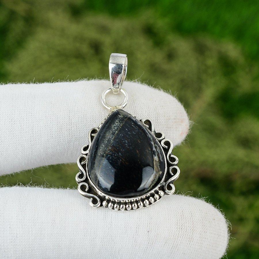 Anniversary Gift For Her Natural Nellite Gemstone Pendant 925 Sterling Silver