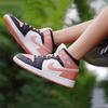 Air Jordan 1 Mid GS White Light Madder Root Kids Sneakers Black DM9077-108