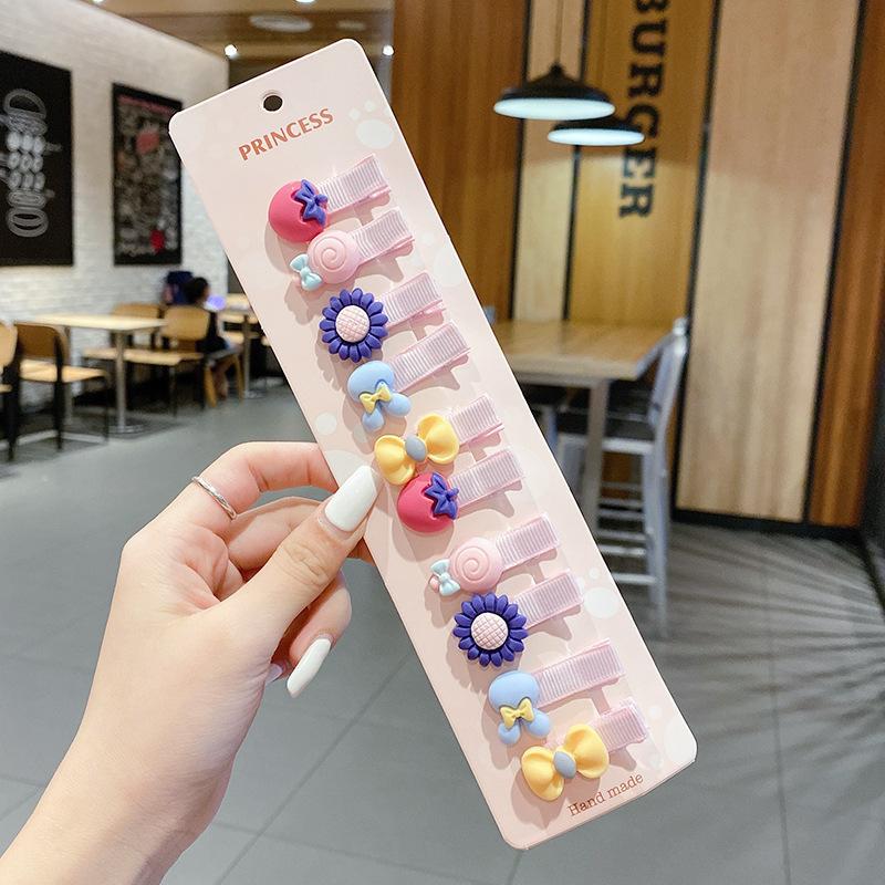 Детские заколки для волос не вредят девочкам, имеют мало, имеют утиный клюв, меньше объема, детская челка, детские аксессуары, Baobu Маленький утенок