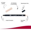 Графический маркер Tombow Dual Brush Pen ABT 850 На водной основе AB-T850