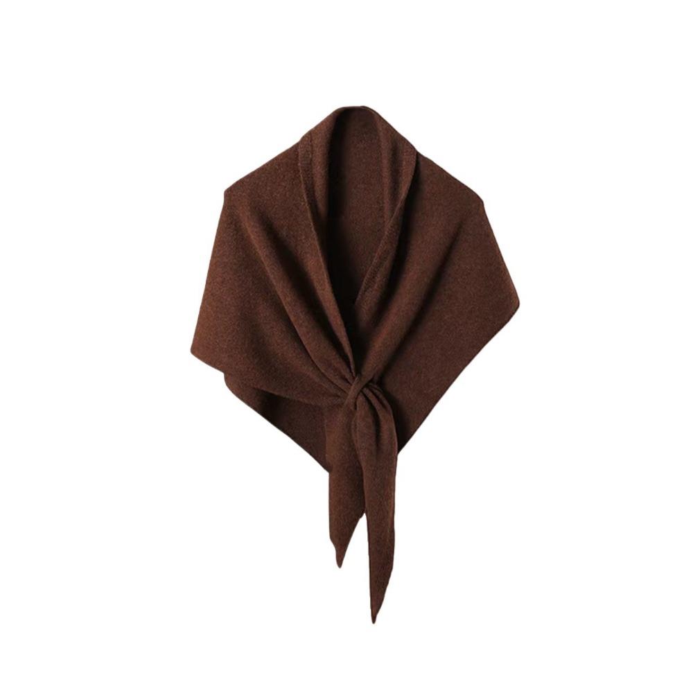 Cashmere Knitted Triangle Scarf Korean Style Winter Shawl Soft Cape Wraps Women/Men