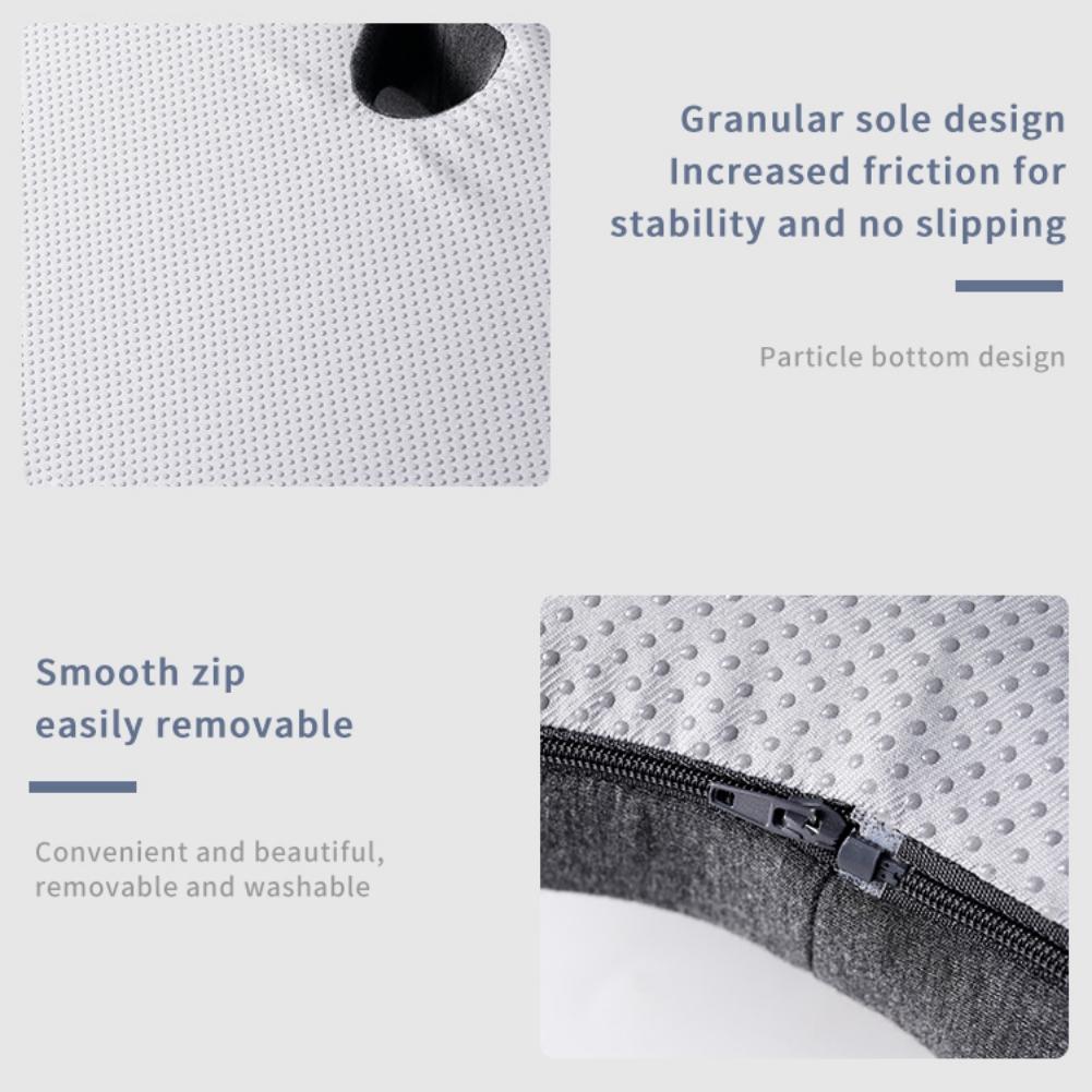 Seat Cushion Memory Foam Ergonomics Lumbar Cushion Car Seat Back Pillow Home Office Bolster Washable Nnon-Slip For Men Women