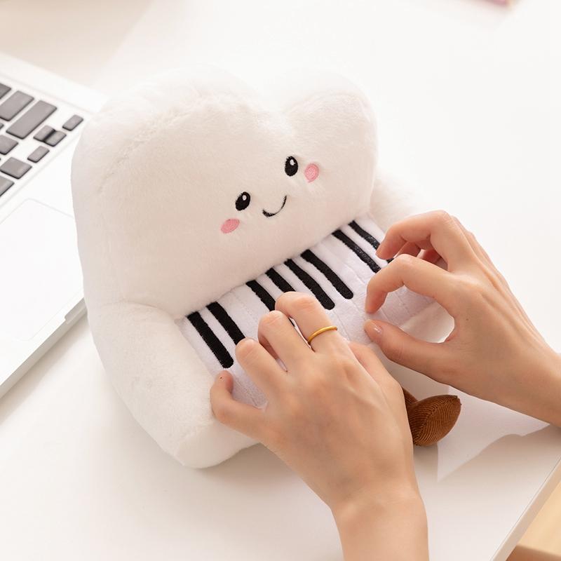 Musical Instrument Series Plush Toy Stuffed Soft Doll Cute Piano Saxophone Bass Guitar Chinese Zither Pipa Pillow Creative Gift