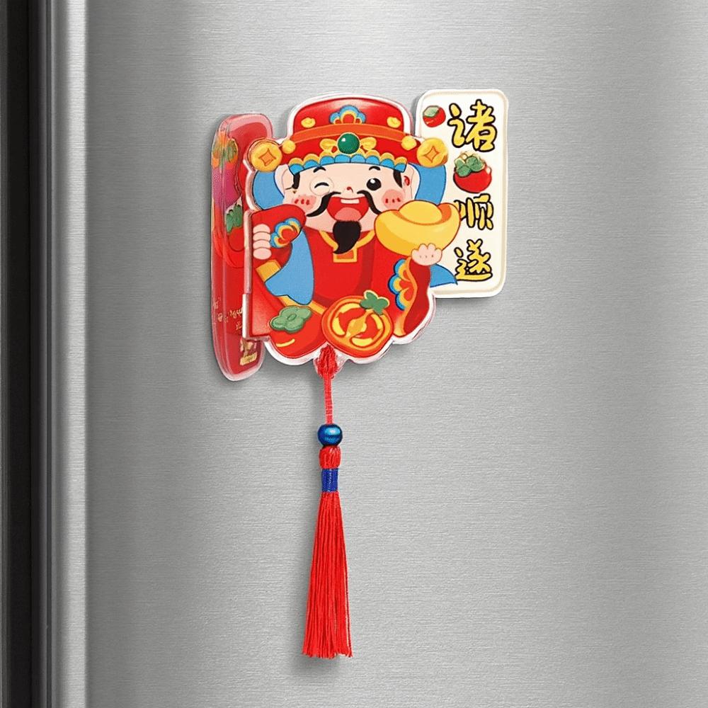 Год Лошади Магниты на холодильник Подвески Мультяшный Декор Весеннего фестиваля Декор