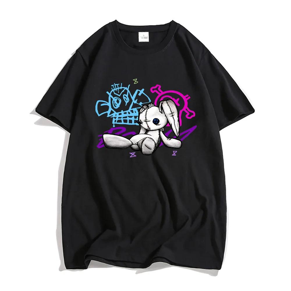 Футболка Boom Monkey Jinx Arcane Горячая Игра Телесериал Принт Футболки Хлопок Высокое Качество Круглый вырез Футболка Короткий рукав Унисекс Футболка