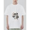 Black T Shirt with Skull and Money Print Don T Kill My Vibes No Plus Dollar Equals Yes Graphic Tee for Casual Wear